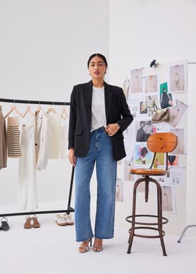 Elliot Denim Straight Leg Jeans