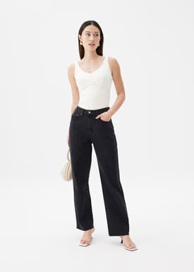 Elliot Denim Straight Leg Jeans