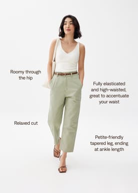 Sloane Elastic Paperbag Jeans