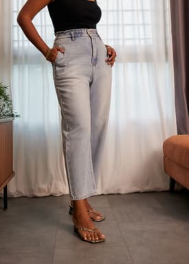 Sloane Elastic Paperbag Jeans