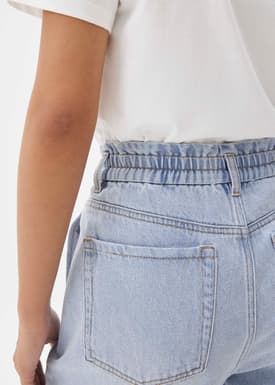 Sloane Elastic Paperbag Jeans