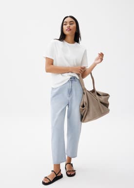 Sloane Elastic Paperbag Jeans