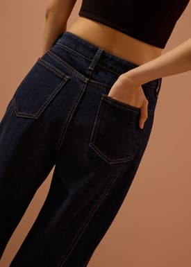 Parker Panelled Straight Leg Jeans