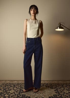 Parker Panelled Straight Leg Jeans