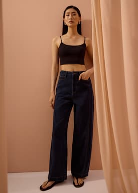 Parker Panelled Straight Leg Jeans