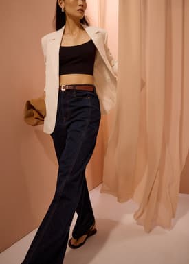 Parker Panelled Straight Leg Jeans