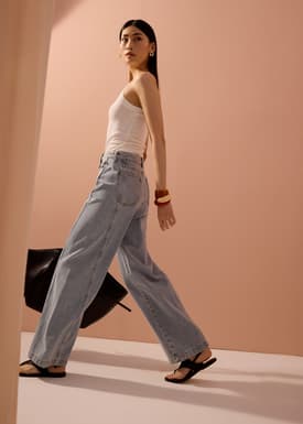 Parker Panelled Straight Leg Jeans