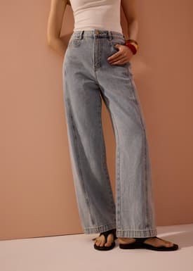 Parker Panelled Straight Leg Jeans
