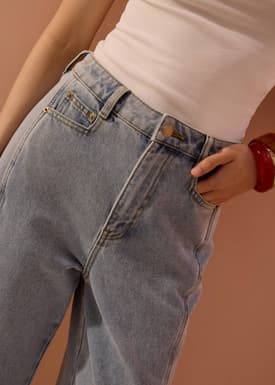 Parker Panelled Straight Leg Jeans