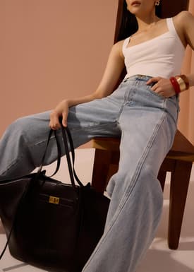 Parker Panelled Straight Leg Jeans