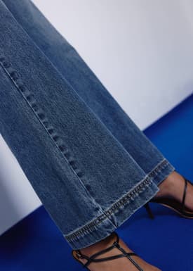 Leggy™ Kei Denim High Waist Kick Flare Sailor Jeans