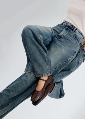 Tzuyu Denim Straight Leg Jeans