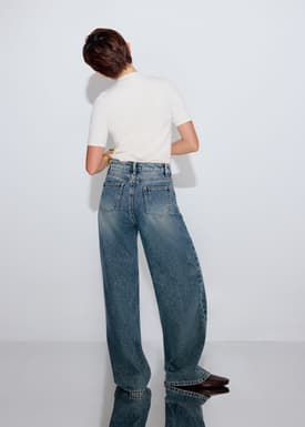 Tzuyu Denim Straight Leg Jeans