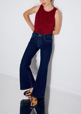 PETITE Leggy™ Addison Comfort Stretch Kick Flare Jeans