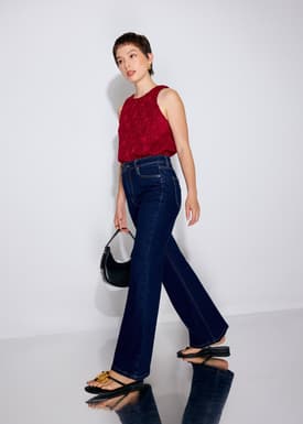 PETITE Leggy™ Addison Comfort Stretch Kick Flare Jeans
