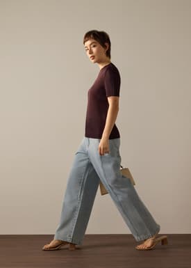 PETITE Parker Panelled Straight Leg Jeans