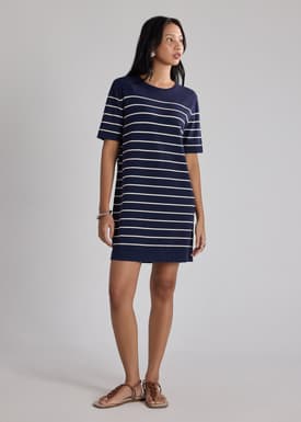 Resa Striped Knit Shift Dress