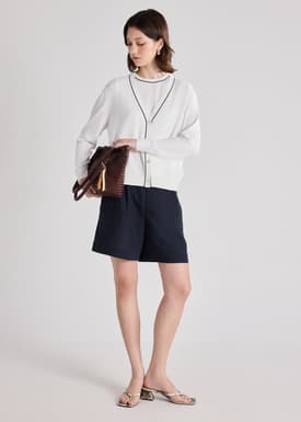 Maris Contrast Knit Cardigan