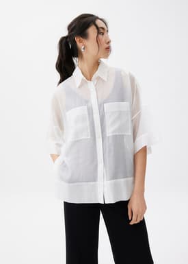 Oversized Boxy Button Down Shirt