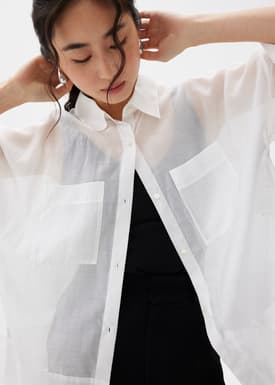 Oversized Boxy Button Down Shirt