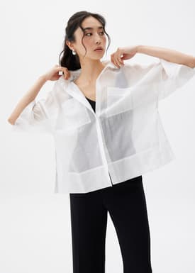 Oversized Boxy Button Down Shirt