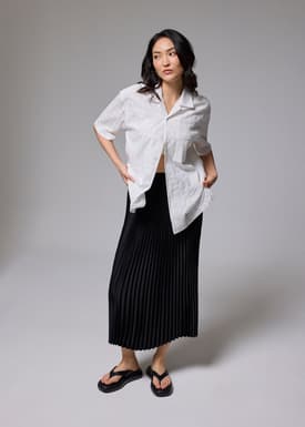 Men's Broderie Relaxed Collared Shirt