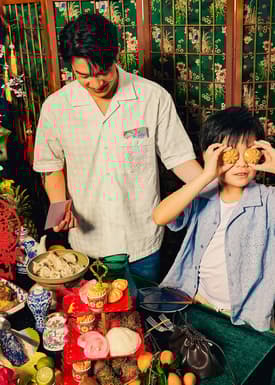 Men's Broderie Relaxed Collared Shirt