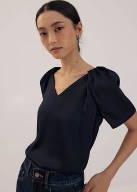 Satin Raglan Blouse