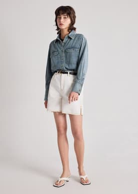 Oversized Denim Shirt