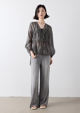 Georgette Poet Blouse
