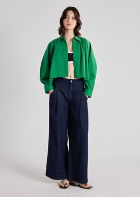 RuchedReady® Poplin Relaxed Shirt