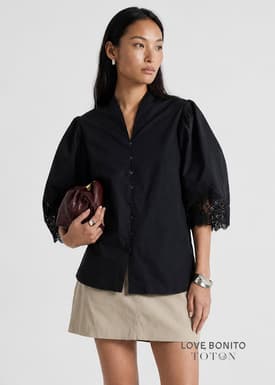 Love, Bonito x TOTON Lace Trim Kebaya Top
