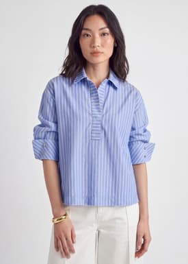 Striped Boxy Shirt