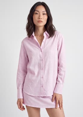 RuchedReady® Gingham Shirt