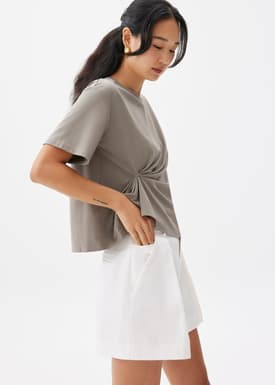 Tie Front Jersey Tee