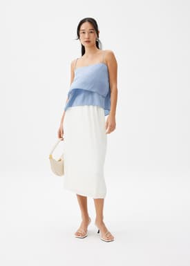 Layered Satin Camisole Top