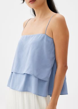 Layered Satin Camisole Top
