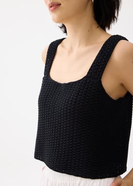 Knit Scoop Neck Tank Top