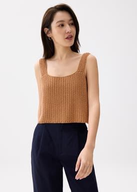 Knit Scoop Neck Tank Top