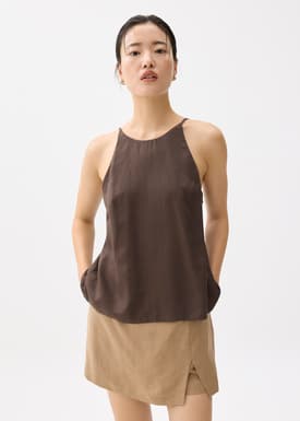 Round Neck Shell Camisole Top