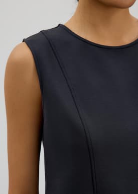 Relaxed Neoprene Crop Tee