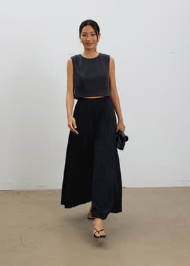 Relaxed Neoprene Crop Tee