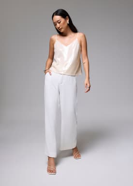 Sequin V-neck Camisole Top