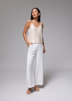 Sequin V-neck Camisole Top