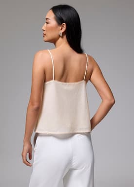 Sequin V-neck Camisole Top