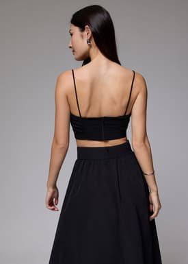 BraFree by LB Sweetheart Crop Camisole Top