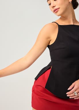 Straight Neck Fitted Camisole Top