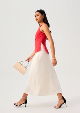 Straight Neck Fitted Camisole Top