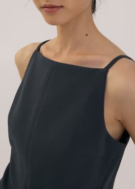 Straight Neck Fitted Camisole Top