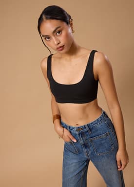 BraFree by LB Jersey Scoop Neck Bra Top